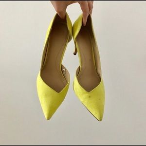 zara neon medium heels